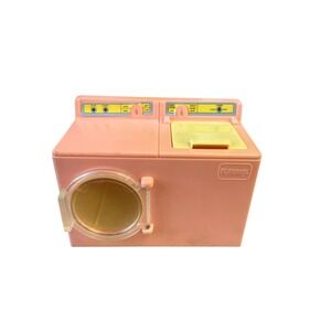 Playskool Washer Dryer Toy Pink Yellow Front Loader 1332/1335 ASST
